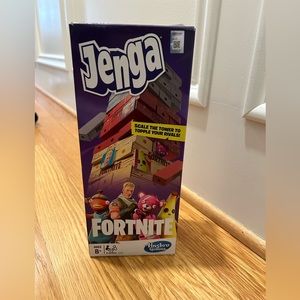 Hasbro Gaming Jenga: Fortnite Edition Game, Wooden Block Stacking Tower Game